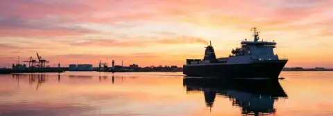 Fährroute von Travemünde nach Trelleborg