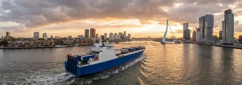 Fährroute von Rotterdam nach Dublin