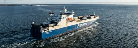 Fährroute von Travemünde nach Helsinki